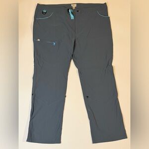 Women's Alpine Parrot Mountain Fit Ponderosa Pants in Gray with Blue Details